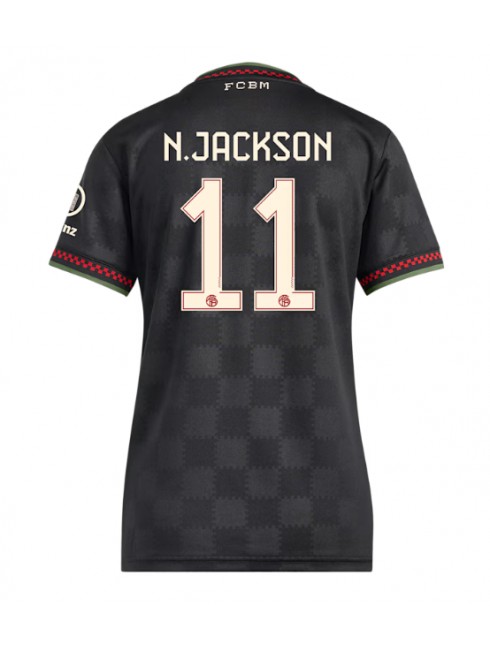 Bayern Munich Nicolas Jackson #11 Zenski Rezervni Dres 2025-26 Kratak Rukavima Bayern Munich Nicolas Jackson #11 Zenski Rezervni Dres 2025-26 Kratak Rukavima